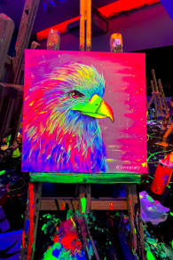 Photo 6 from Neon Brush: Sip and Paint Workshop at Pintxos.Bar!