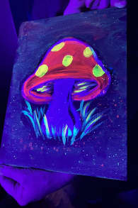 Photo 0 from Neon Brush: A Glow-in-the-Dark Painting Experience
