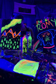 Photo 1 from Paint in the Dark : atelier peinture & apéro dans le noir