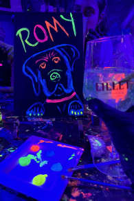 Photo 0 from Paint in the Dark : atelier peinture & apéro dans le noir