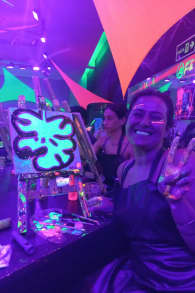 Photo 0 from Neon Brush: Sip and Paint Workshop at Pintxos.Bar!