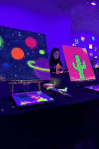 Photo 0 from Neon Brush: Paint-in-the-Dark Workshop