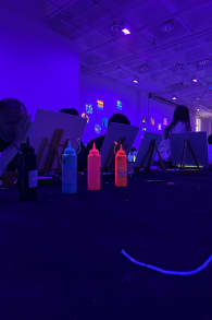 Photo 1 from Neon Brush: Paint-in-the-Dark Workshop