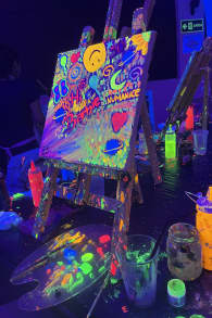 Photo 12 from Neon Brush: Sip and Paint Workshop at Pintxos.Bar!