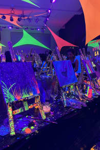 Photo 1 from Neon Brush: Sip and Paint Workshop at Pintxos.Bar!