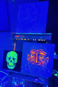 Photo 8 from Neon Brush: Sip and Paint Workshop at Pintxos.Bar!