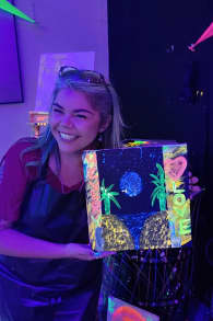 Photo 7 from Neon Brush: Sip and Paint Workshop at Pintxos.Bar!