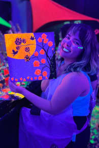Photo 5 from Neon Brush: Sip and Paint Workshop at Pintxos.Bar!
