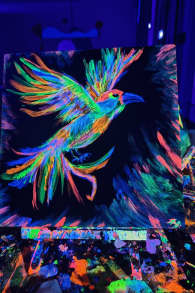 Photo 3 from Neon Brush: Malerlebnis im Dunkeln mit Drinks