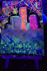 Photo 4 from Neon Brush: A Glow-in-the-Dark Painting Experience