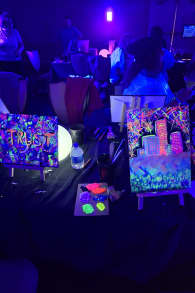 Photo 3 from Neon Brush: A Glow-in-the-Dark Painting Experience