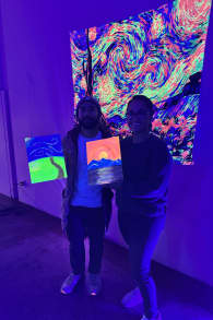 Photo 0 from Neon Brush: A Glow-in-the-Dark Painting Experience