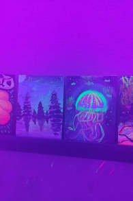 Photo 2 from Neon Brush: A Glow-in-the-Dark Painting Experience