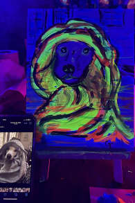 Photo 14 from Neon Brush: A Glow-in-the-Dark Painting Experience