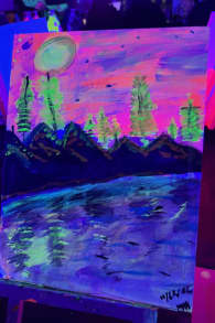 Photo 11 from Neon Brush: A Glow-in-the-Dark Painting Experience