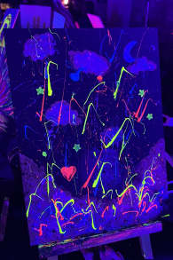 Photo 9 from Neon Brush: A Glow-in-the-Dark Painting Experience