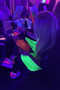 Photo 1 from Neon Brush: A Glow-in-the-Dark Painting Experience