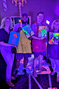 Photo 2 from Neon Brush: A Glow-in-the-Dark Painting Experience