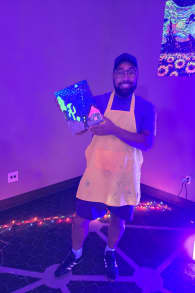 Photo 1 from Neon Brush: A Glow-in-the-Dark Painting Experience
