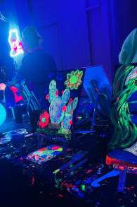 Photo 2 from Neon Brush: A Glow-in-the-Dark Painting Experience
