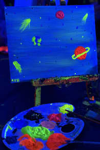 Photo 1 from Neon Brush: A Glow-in-the-Dark Painting Experience