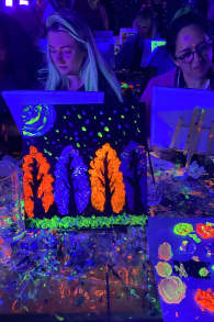 Photo 2 from Neon Brush: A Glow-in-the-Dark Painting Experience