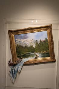 Photo 2 from Robbie Williams Solo Art Exhibition - Moco Museum London