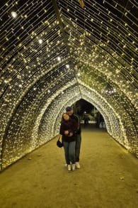 Photo 1 from Light Cycles: A Magical Illuminated Night Trail Among Sounds of Nature