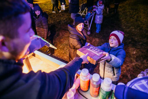 Food village and entertainment