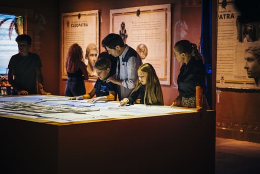 Real artifacts & Interactive Exhibit