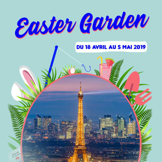 Easter Garden sur le rooftop de la Tour Montparnasse