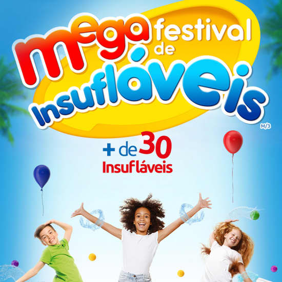 Mega Festival de Insufláveis para toda a família